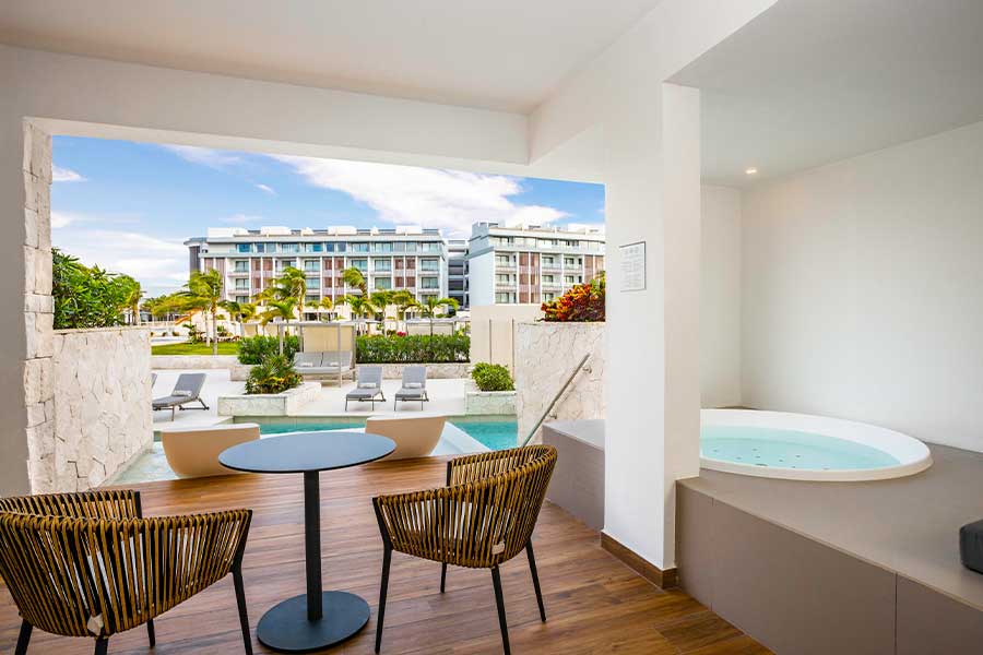 Guest-area view at Majestic Elegance Costa Mujeres